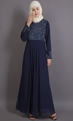 Chiffon Abaya dress long sleeve for party, prom or specisl occasions