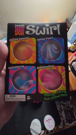 Needoh rare 4 pack swirl teenies
