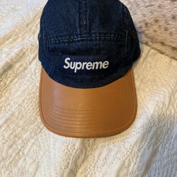 Supreme 2-Tone Denim Camp Cap