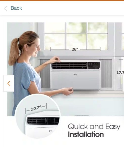 LG Window Air Conditioner Cools 1450 sqft