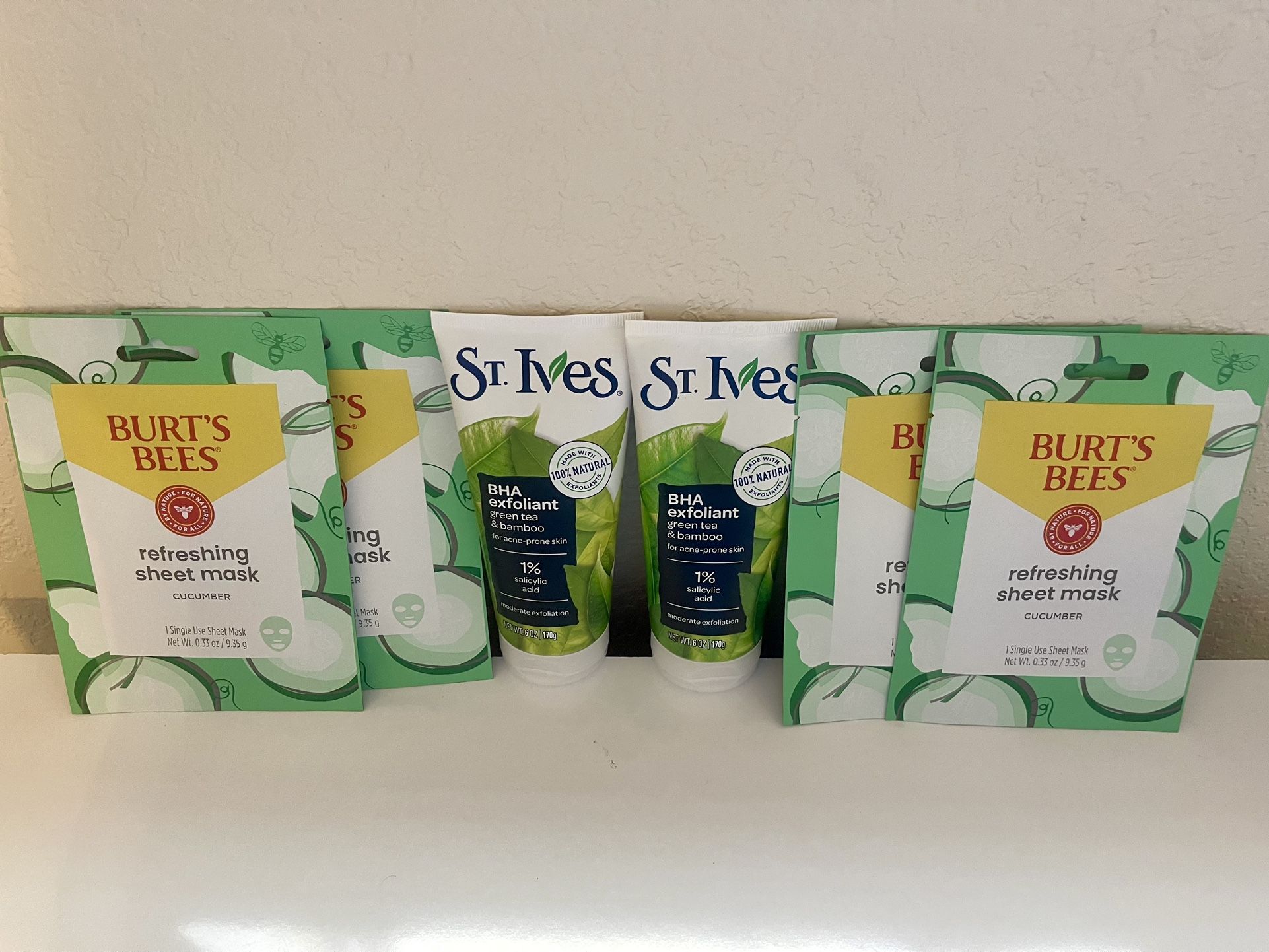 Burt’s Bees Face Masks & St. Ives Exfoliant Face Wash Cleanser