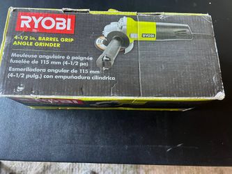 Ryobi 4.5 Inch Barrel Grip Angle Grinder