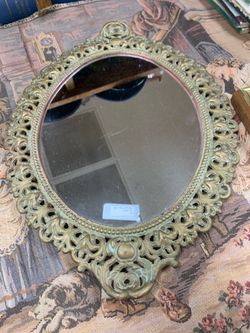 Vintage Gold Mirrored Tray