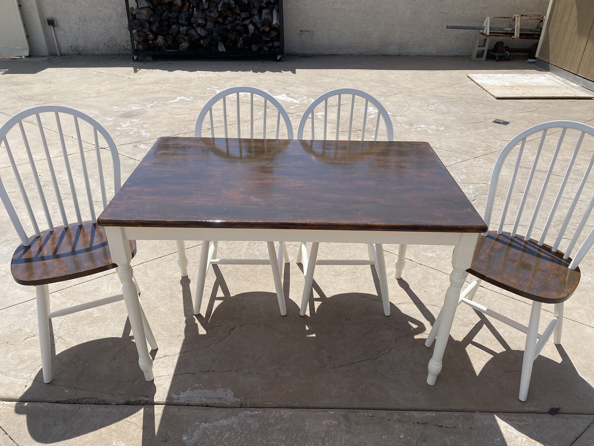 Refurbished Table And 4 Chairs