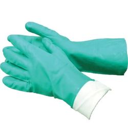 Pack of 12 Ambitex NTL650XL/HDG Flocklined Work Gloves, Nitrile, XLarge, Green