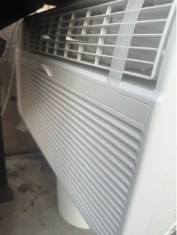 White Window Air Conditioner Unit