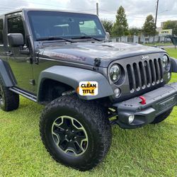2️⃣0️⃣1️⃣4🍀JEEP WRANGLER RUBICON LIFTEDFTED🍀 DOWN PAYMENT$ 4000💵🏁🏁 