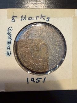 5 German Marks Coin