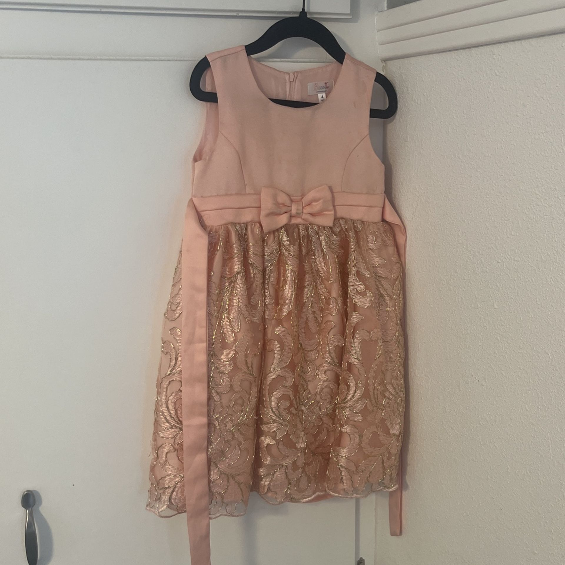 Gold & Pink Party Dress Size -4T