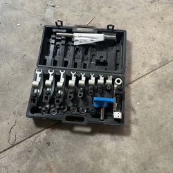 *MISSING 1 PART* Portable HAND Round Square PIPE Tube Bender w/ 8 Dies | Hand Pipe Tube Bender | Tube Bender