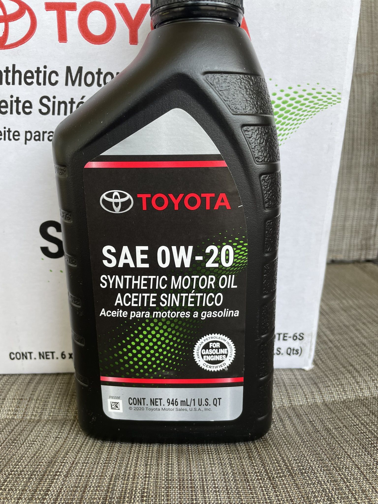 Genuine Toyota 0W20 Premium Full Synthetic Motor Oil