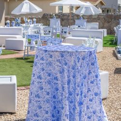 Blue French Toile Pattern 