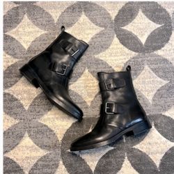 Emanuel Crasto Buckle Ankle Boot