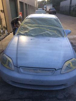 We making paint job stating at $100 to 1000 depends on the damage of the car !