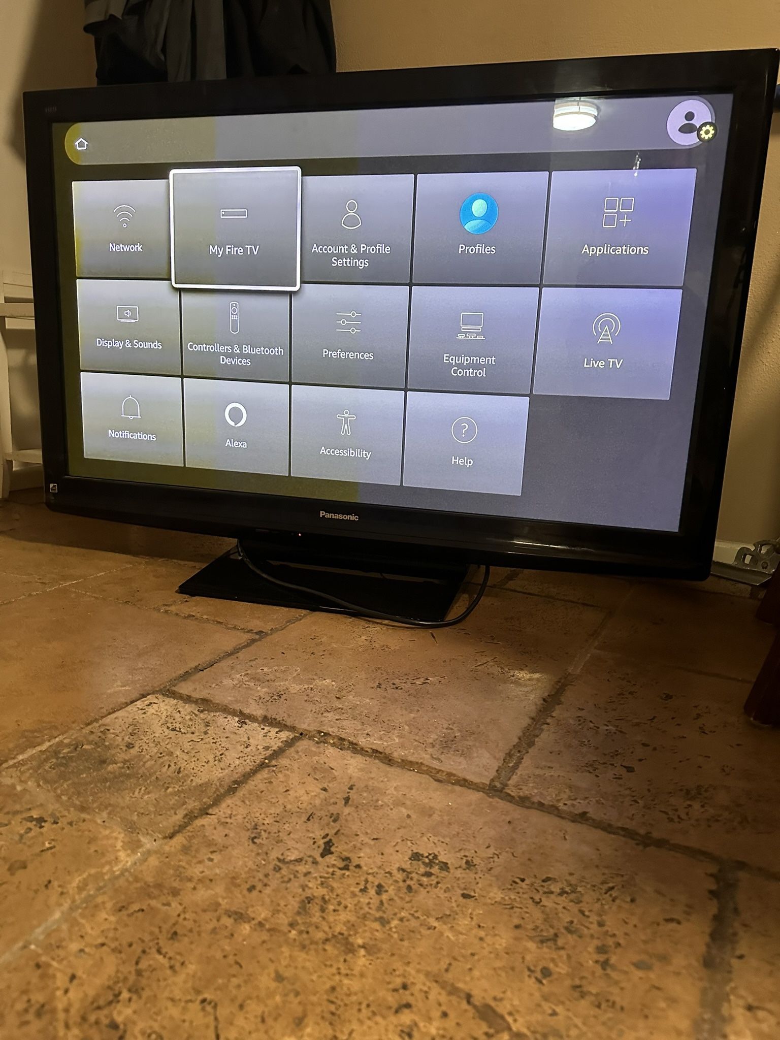 Panasonic plasma 55 inch TV with brand new Roku and both remotes