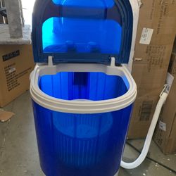 Portable Mini Washing Machine 5.7 lbs Washing Capacity Semi-Automatic Compact Washer Spinner Small Cloth Washer Laundry Appliances for Apartment, RV, 