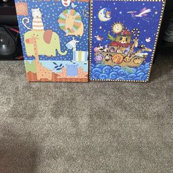 Kids Canvas Art Decor Sold Together 