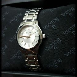 Brand new Bulova stainless steel classic women's watch