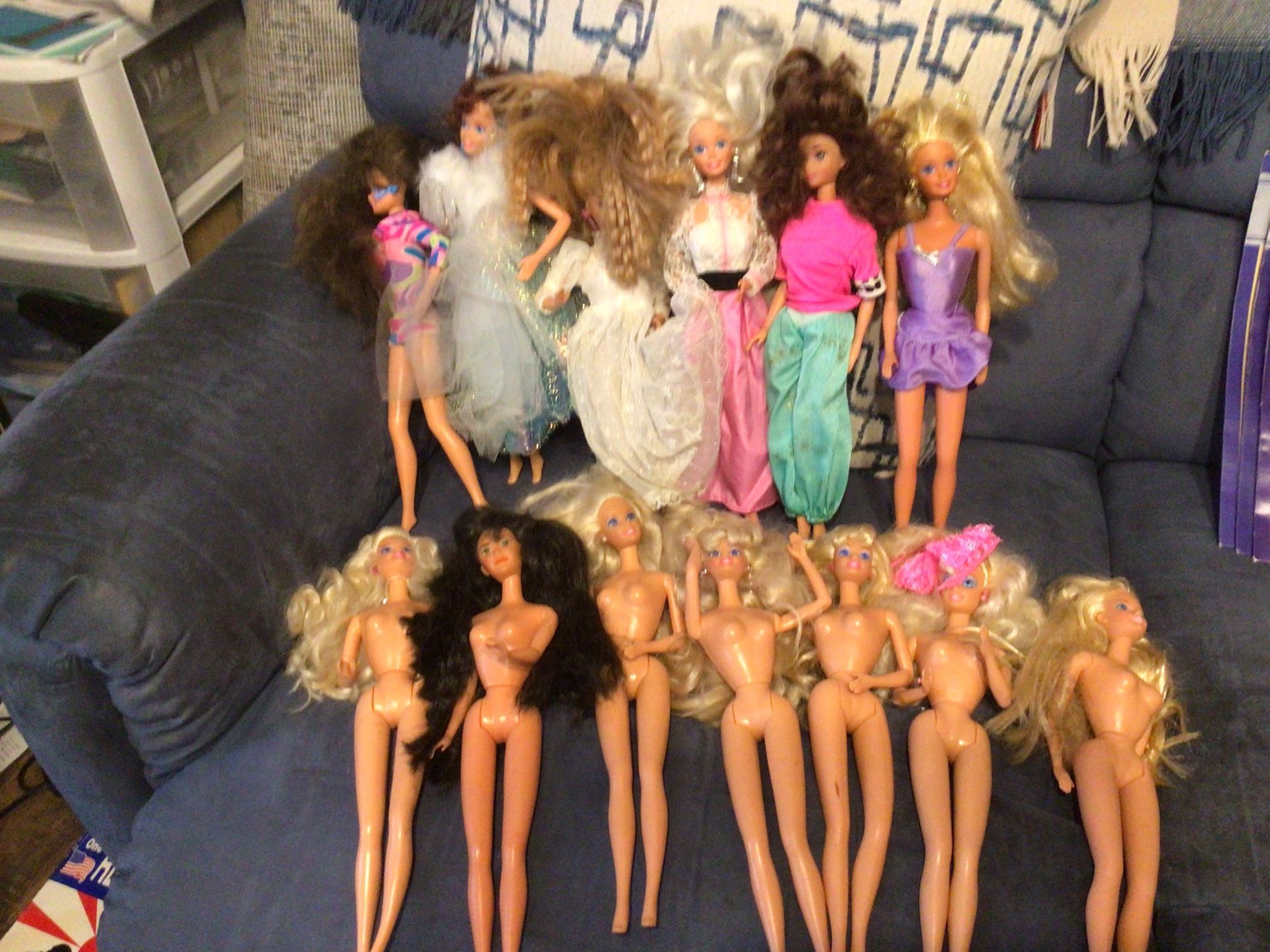 Vintage Barbie Dolls And One Ken Doll (19 Dolls In Total)