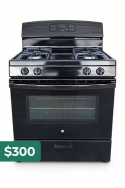GE Stainless Steel Gas Range – 4 Burners