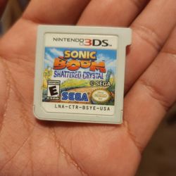 Sonic Boom Shattered Crystal Nintendo 3DS Video Game Cartridge 