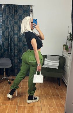 Stretchy Women  Cargo Pants 