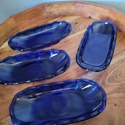 Cobalt Blue Banana Boat Fountainware  4 For $40