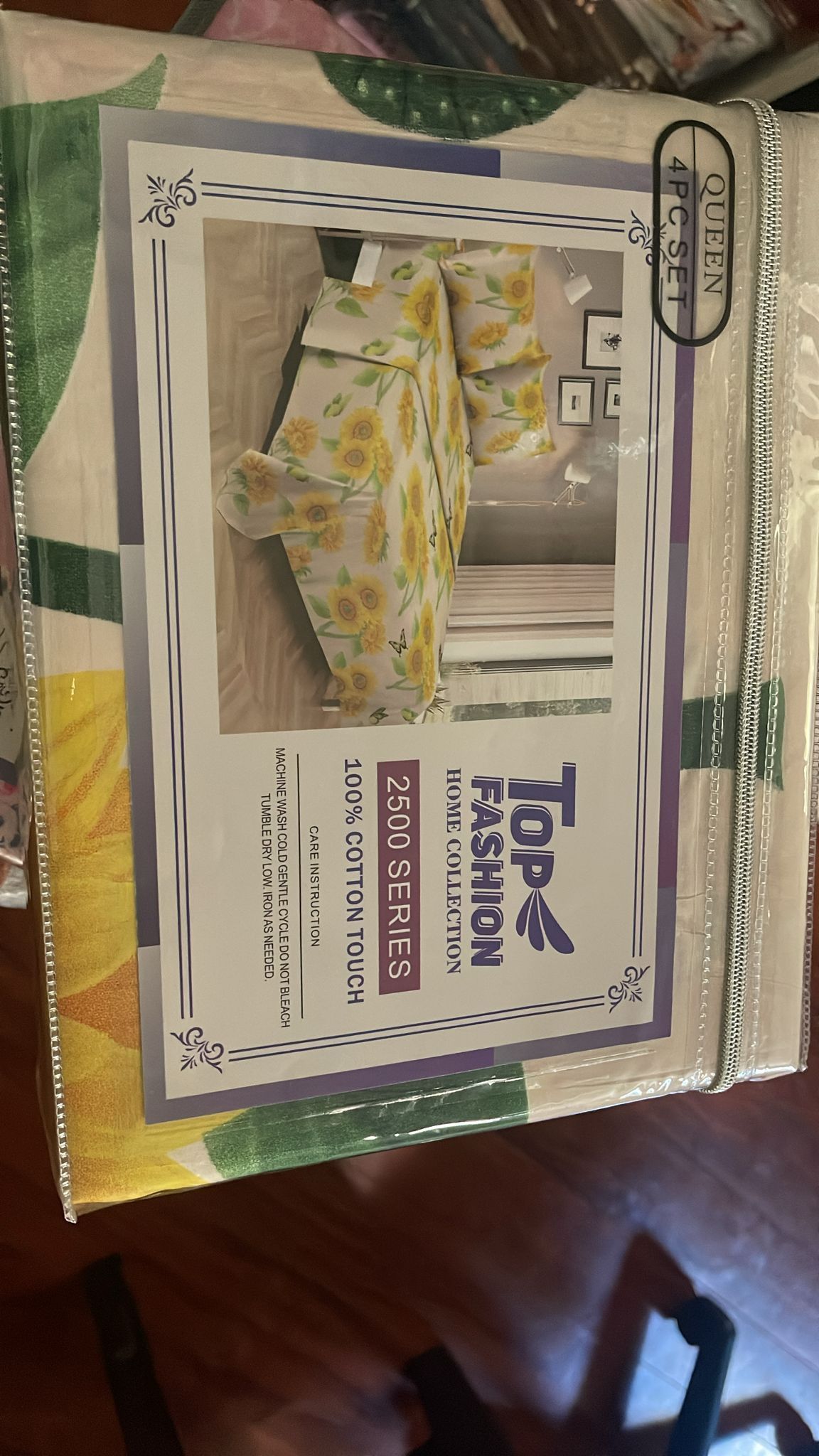 Queen Size Bedsheets Set 4 Pcs