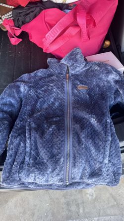 Columbia Sherpa Fleece Jacket (Small) – Super Soft & Cozy Blue Zip-Up
