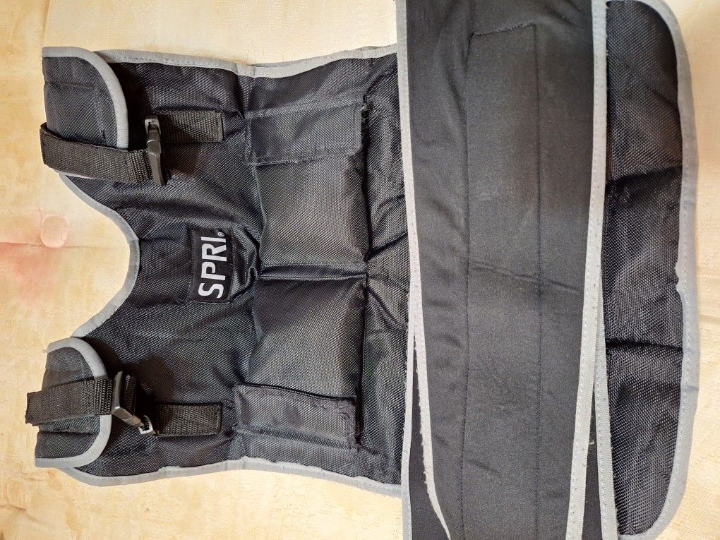 Spri 20 Lbs Weighted Vest Adjustable Strap