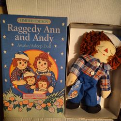 Vintage 1990s Raggedy Ann & Andy Dolls Both New In Boxes 