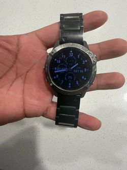 Garmin Fenix 6 Sapphire Multisport GPS Smartwatch Titanium W/ Ember Orange Band