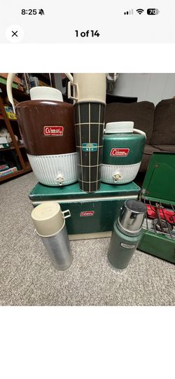 Colman Camping Gear Stove,cooler, Water Jugs Ect.