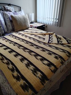 New, Handmade Multicolored Afghan