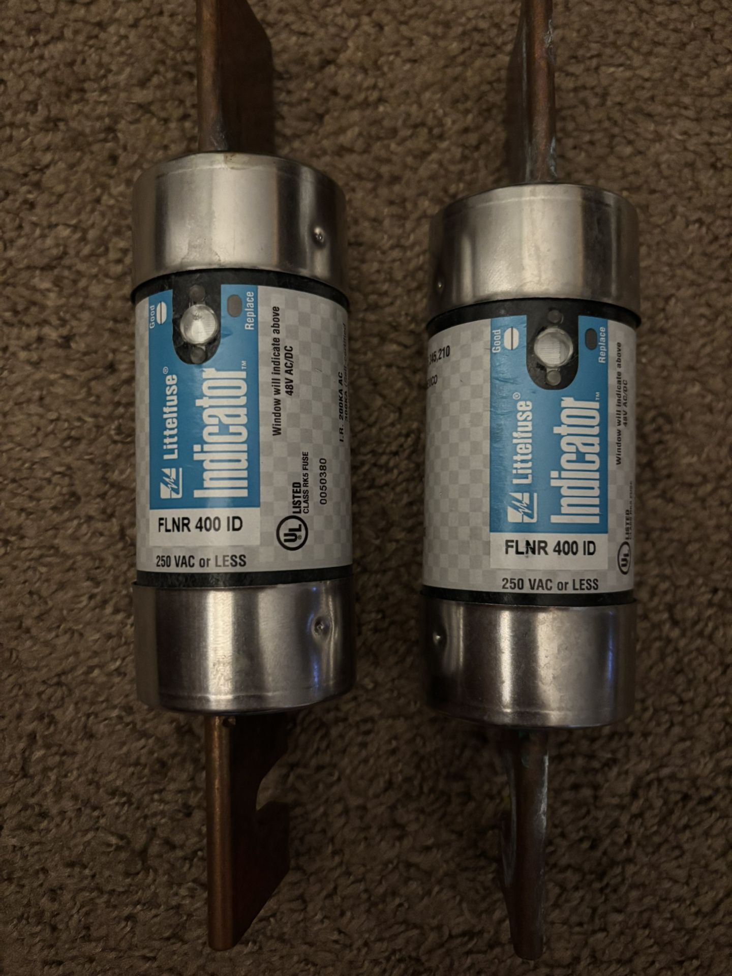 400 Amp 250 Volt Fuses FLNR 400 ID