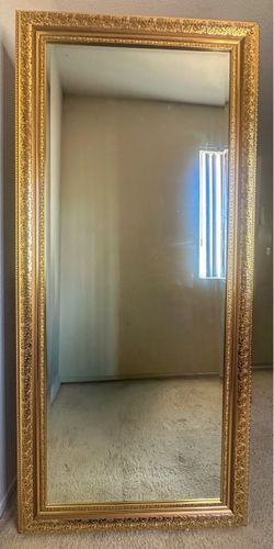 Antique Brass Frame Mirror