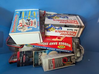 Lot Box of tools and robot parts