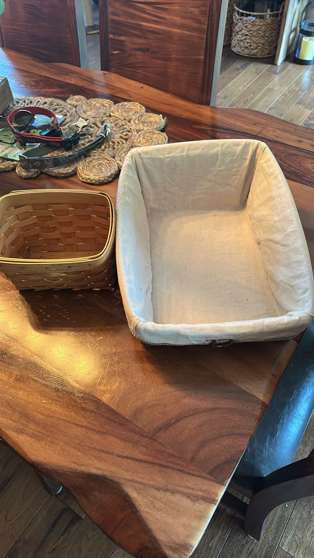 Two longaberger baskets