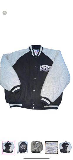 Vintage Los Angeles Raiders Large Bomber Jacket
