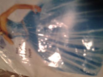 Quiceanera metallic/light blue dress new plus more