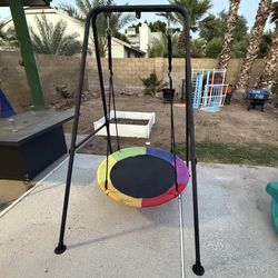 Metal swing