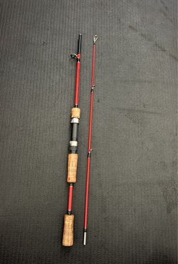Sougayilang 2 Piece 1.2m Fishing Rod Blanks Wooden Handle Portable Spinning Pole