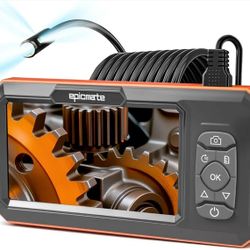 5" IPS 1920P HD Borescope with Triple Lens, Inspection Borescope with 16.4FT Semi-Rigid Snake Cable and 32GB Card