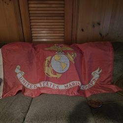 Large US MARINES FLAG 