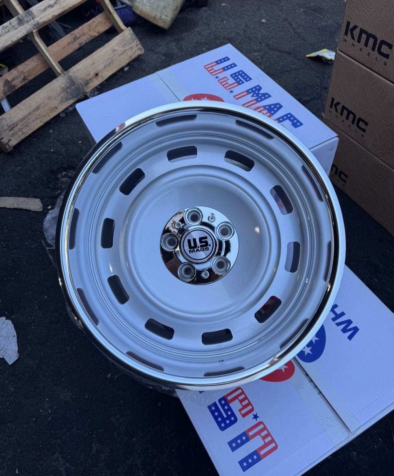NEW 22” US MAG STAGGERED WHEELS FOR C10 OBS CHEVY OLD SCHOOL CHEVROLET 