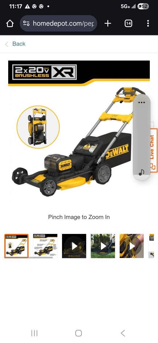 Brand New 20v Dewalt Lawnmower 
