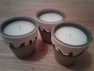 Crate and Barrel set of 3 candles. New!
