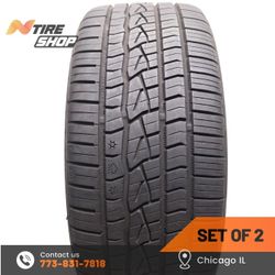 Set of 2 Used  9/32  245/40ZR19  98Y  Continental  ControlContact Sport SRS Plus