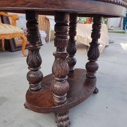 Antique Carved Center Table