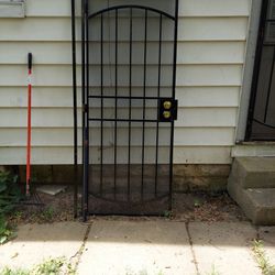 36" exterior security door